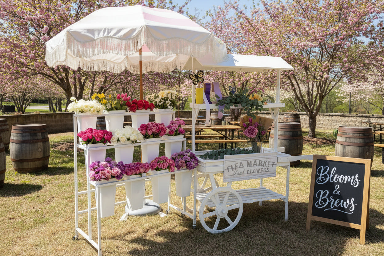 The Social Stem - Create Your Own Bouquet Cart Rental