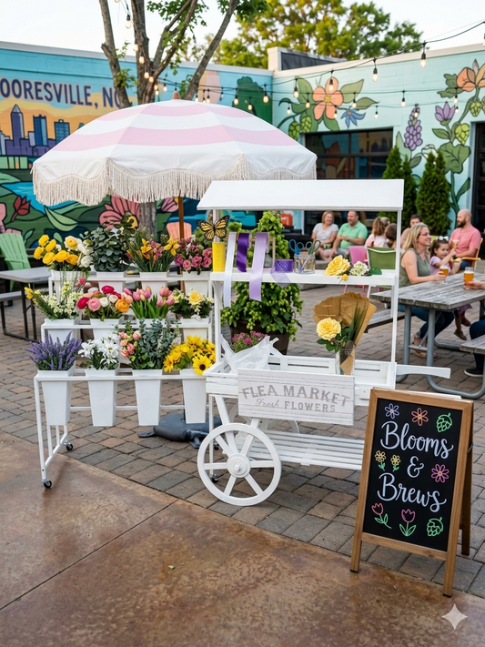 The Social Stem - Create Your Own Bouquet Cart Rental