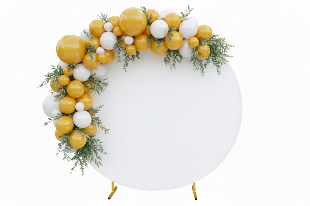 Round Arch Backdrop - One Day Rental