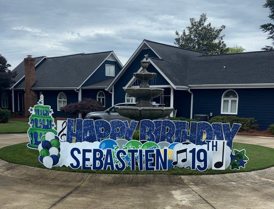 Happy Birthday Yard Sign