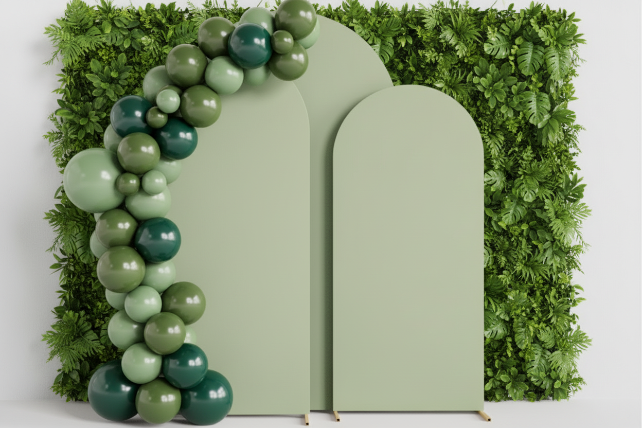 Fabric Arch Backdrop Set - One day rental