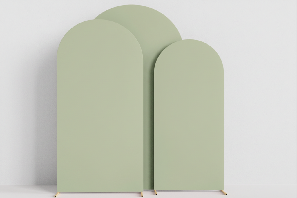 Fabric Arch Backdrop Set - One day rental