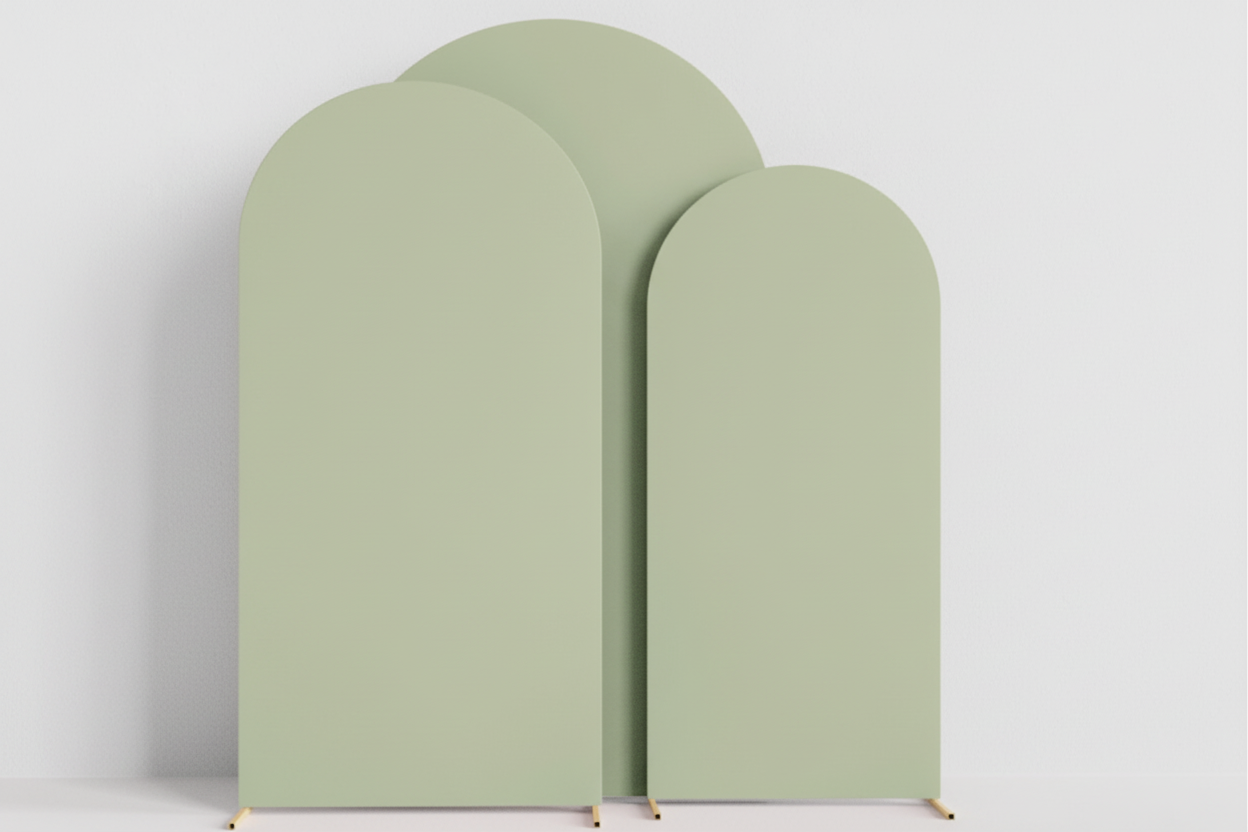 Fabric Arch Backdrop Set - One day rental