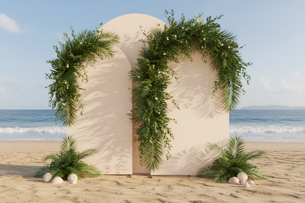 Fabric Arch Backdrop Set - One day rental