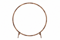 6.6 ft Round Wooden Wedding Arch – Rustic Natural Finish -One Day Rental Starting at $175