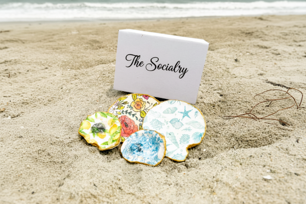 Coastal Creations – Seashell Dish Craft Kit for two