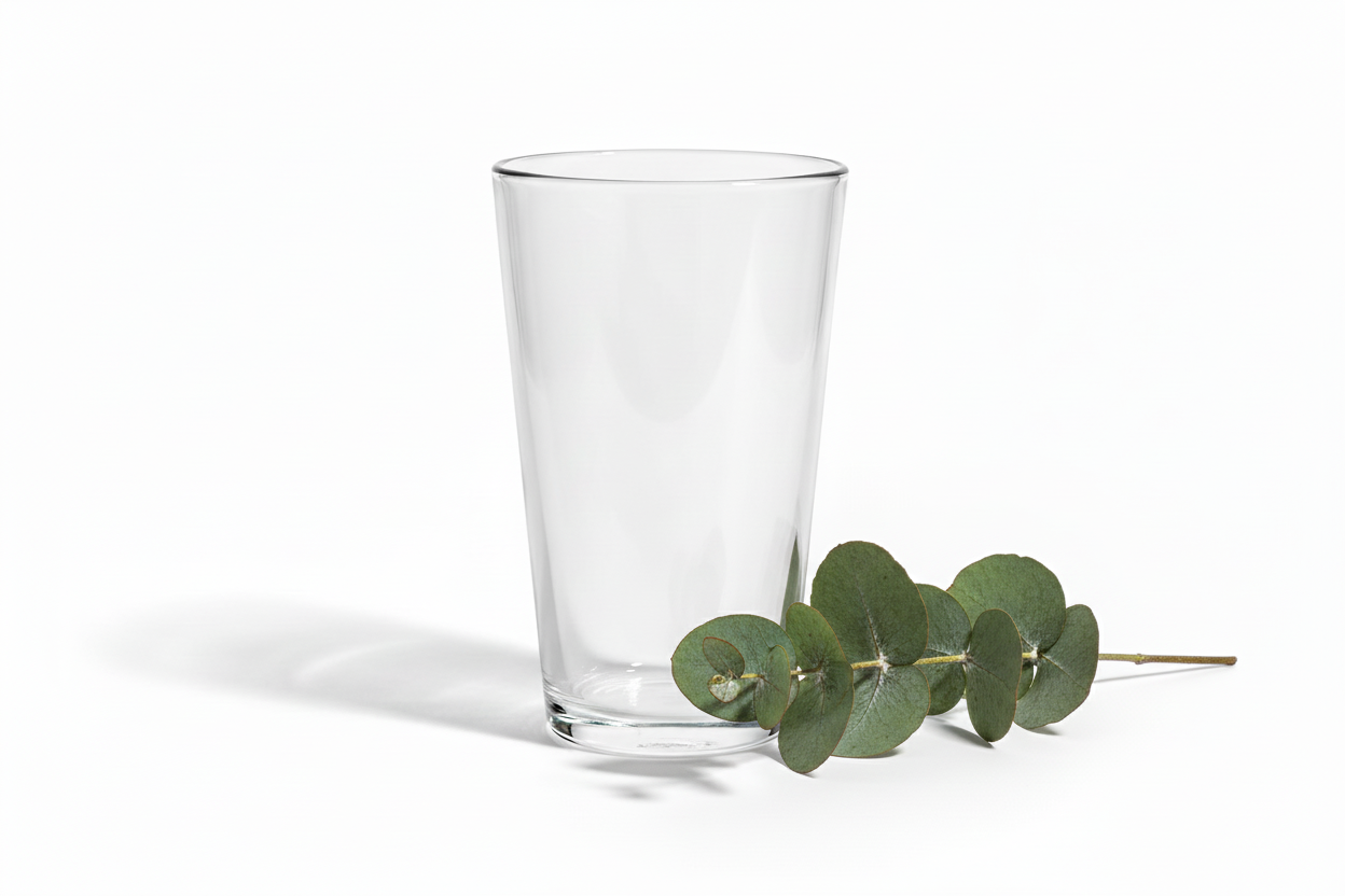 add a eucalyptus greenery laying next to it