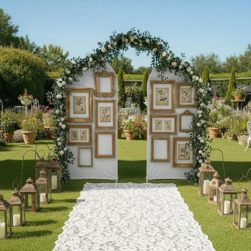 Fabric Arch Backdrop Set - One day rental