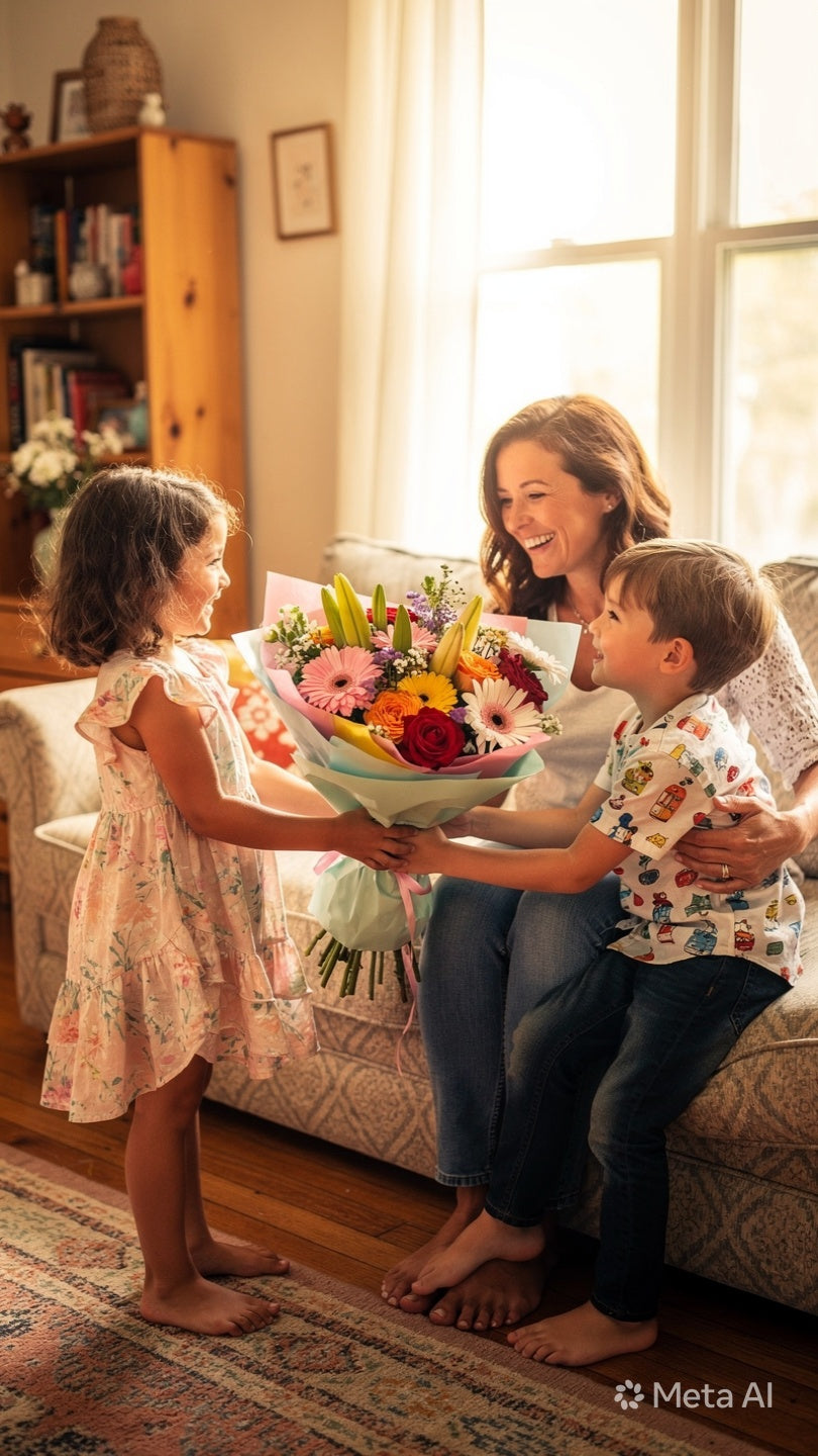 Bouquet with vase
